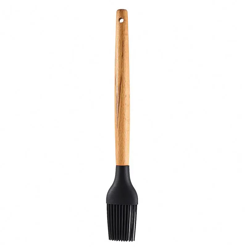 

Traditional Black Best Price Cookware Cooking Tools Kitchenware Heat Resistant Silicone Kitchen Utensils Set with Golden Handle