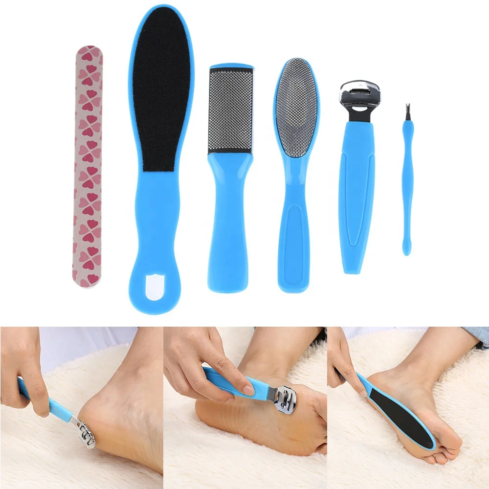 

Professional Pedicure Tool for Feet Heels Dead Hard Skin Callus Remover Scraper Beauty Toe Cuticle File Set Foot Care Tools, Picture
