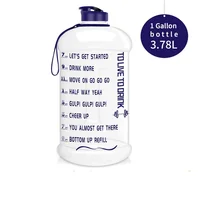 

3.78L Gallon Special plastic tritan water bottle 1 gallon jug big large capacity with custom logo