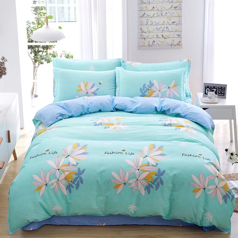 China Newest Bedsheets Design 3 Piece Sheet Bedding Set For Bed Cover