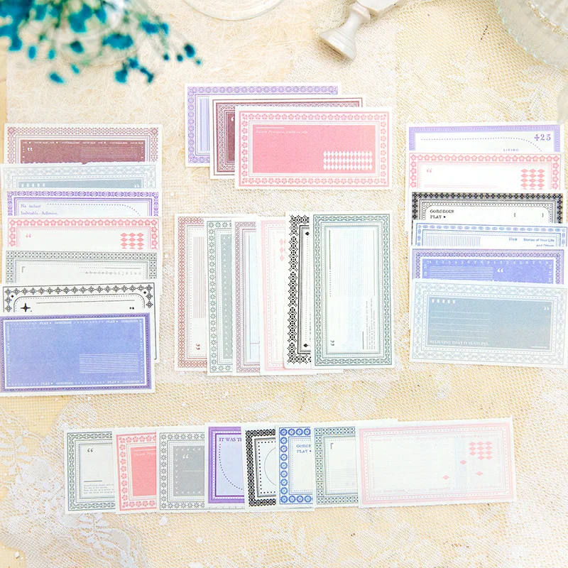 

30 sheets/pack Memo Pads This Chunya Peninsula Series Vintage tear-out Collage Handbook Material message paper 6 options