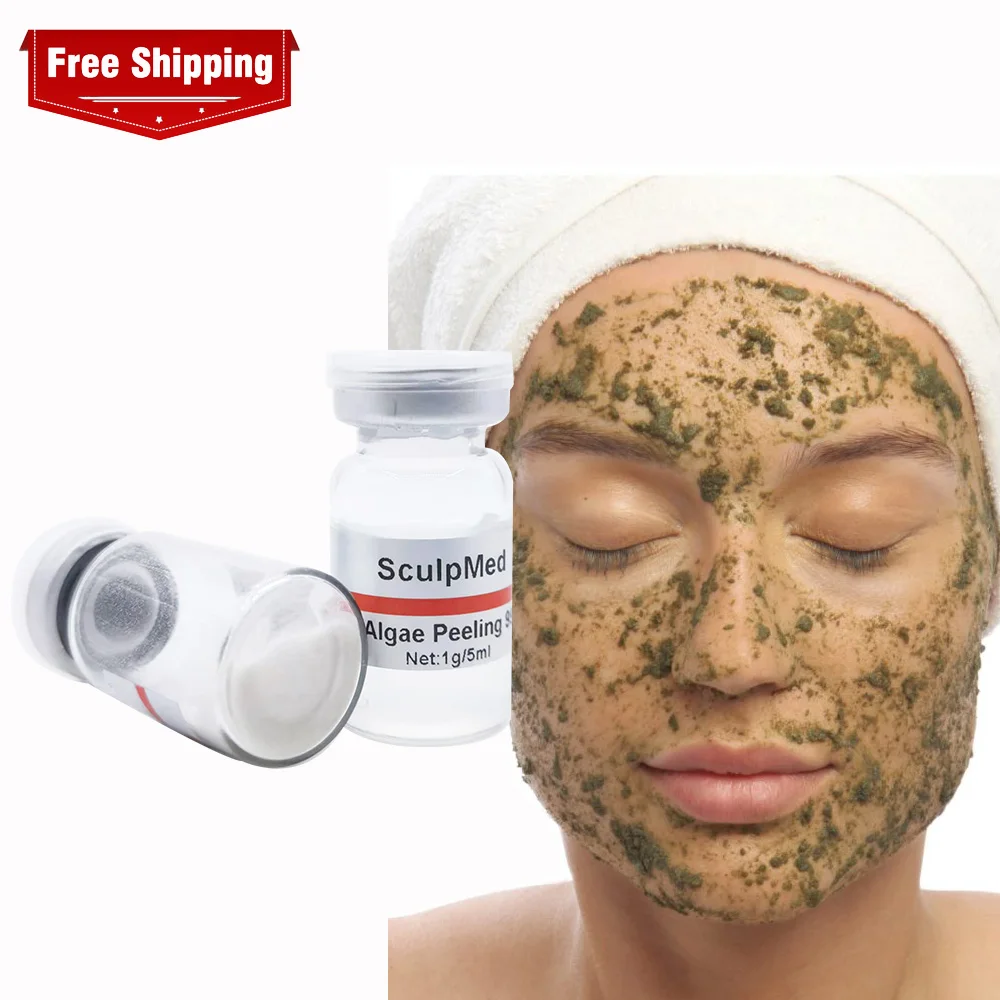 

FreeShipping 99% Anti Acne Skin Care Set Organic Spongilla Powder Polvo Spircules Algae Peel pimple Kit Private Label
