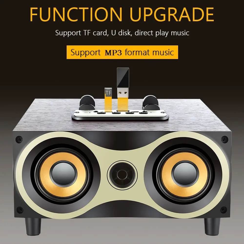 subwoofer, bt speaker Portable Bluetooth Speakers Retro Vinyl Outdoor speaker party - ANKUX.COM