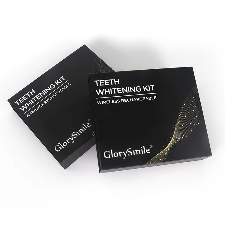 

Hot Sale Phone Connected 16 LED Blue Cold Light Whitening Teeth Home Kits LED Private Logo, Black box