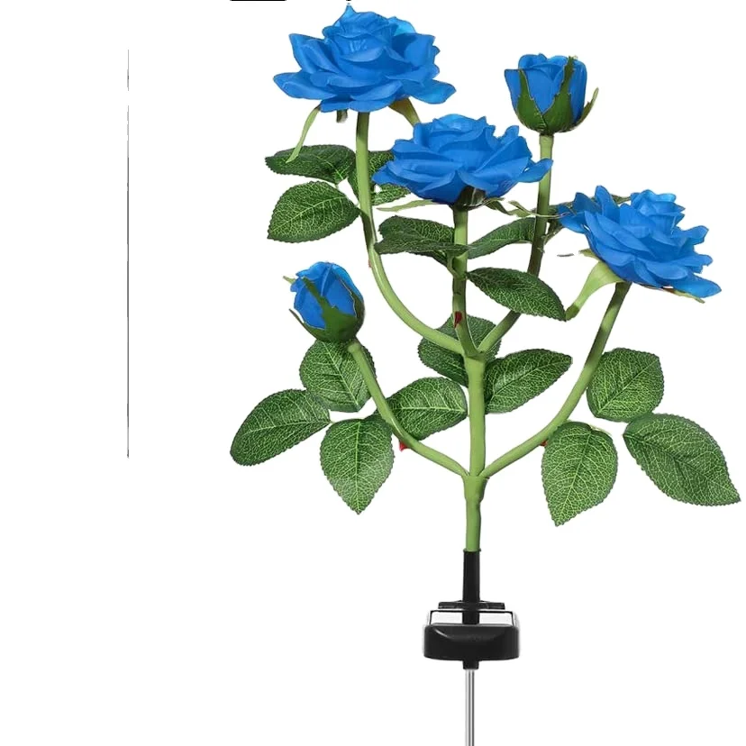 Attractive price new type solar rose stake led decorative light