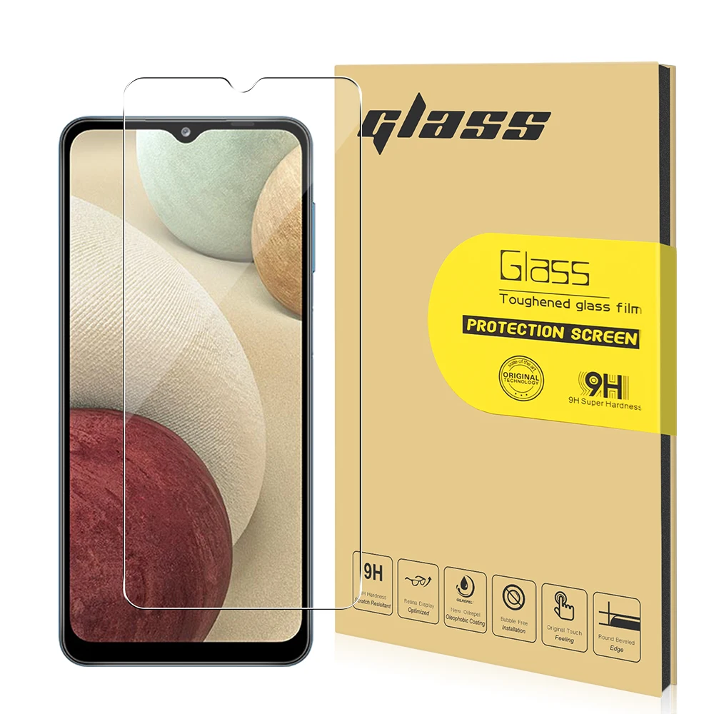 

3D Screen Protector 0.33 Tempered Glass 9H Screen Protective glass for samsung M12 lndia Japan+AB Glue Material