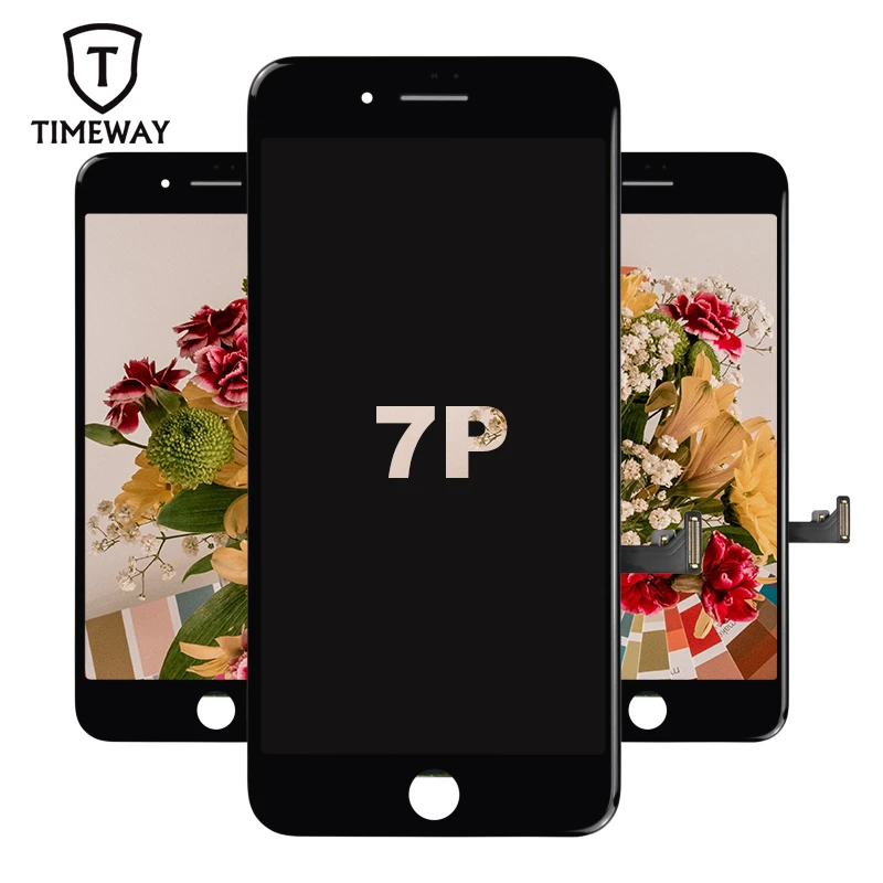 

2018 unlocked phones wholesale for iphone 7 plus lcd for iphone 7 plus touch digitizer original lcd, Black and white