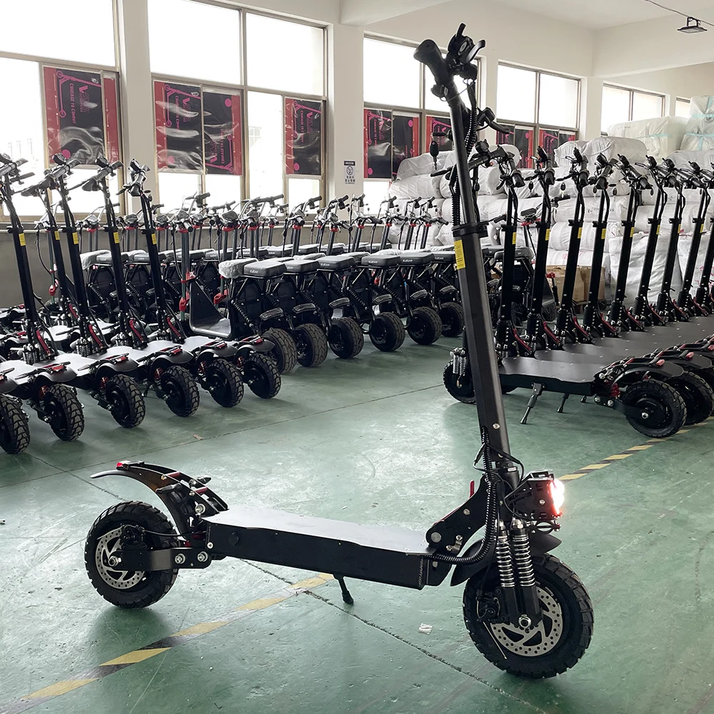 

Europe drop shipping Stock dual motor e scooter 48V 21ah lithium battery 2400w fast 50-60kmh electric scooter 45km/h for adult