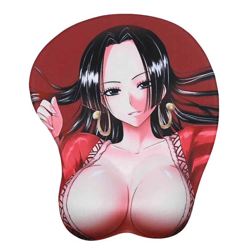 

Custom Logo Mouse Mat Silicone Gel Anime Girl Mouse Pad with Wrist Rest, Customer designs