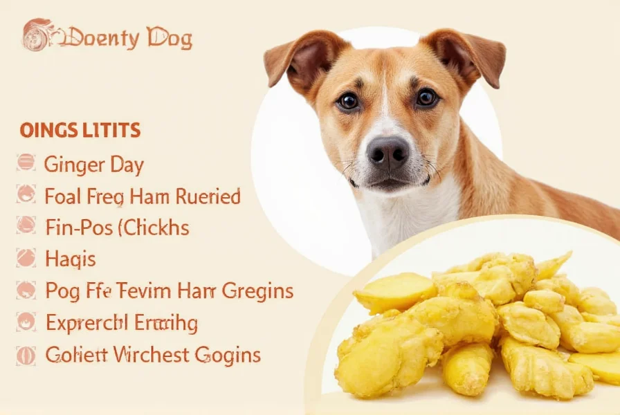 Dog eating ginger-infused treat with measuring spoons nearby