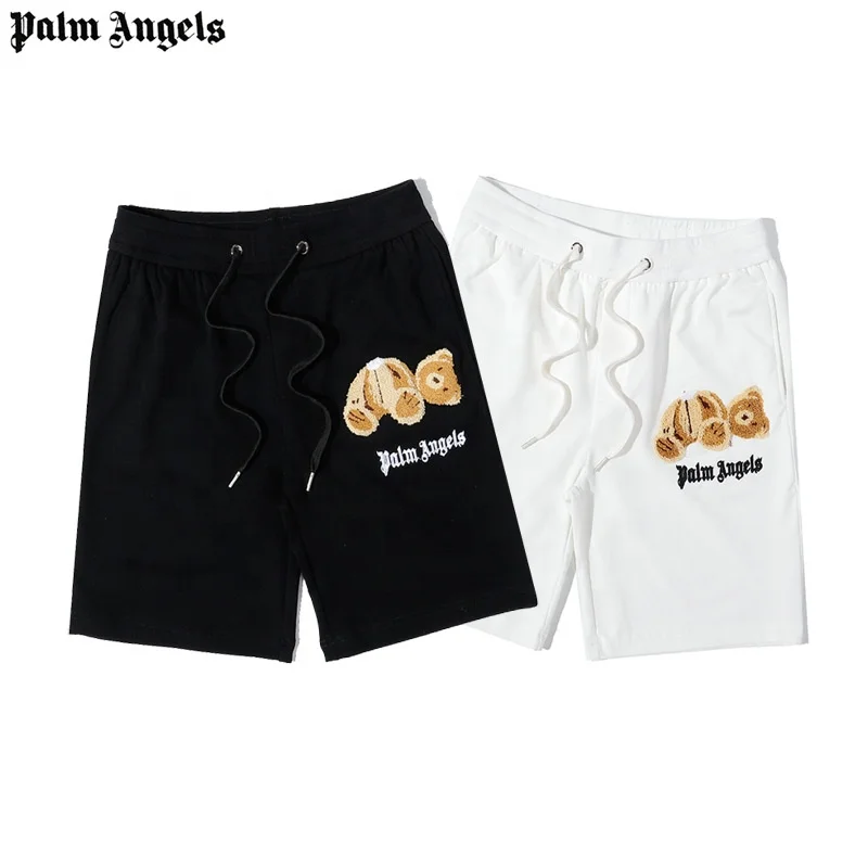 

Logo Decapitated Bear Youth Yop Summer Nylon Basketball Casual pants Set Custom Palm Angel Shorts