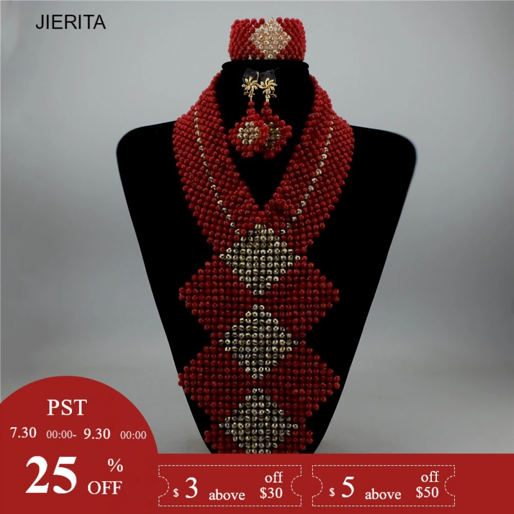 

XL2114-1 The latest African Nigeria design handmade bead jewelry latest beads design in nigeria