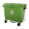 660L Large Size Outerdoor wheelie industrial Plastic garbage can waste bin with Wheels for Sale