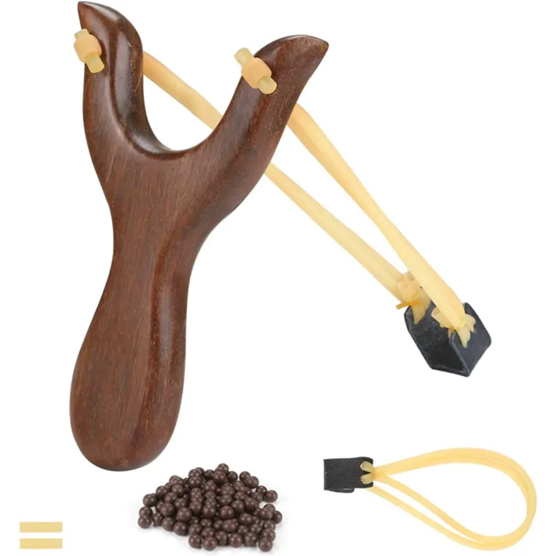 

Cheap price powerful hunting Chinese classic wooden hunting slingshot for Adult&Children