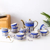 

Cocostyles custom fascinating high quality bone china tea cup set for moroccan style home decor and five-star restaurant