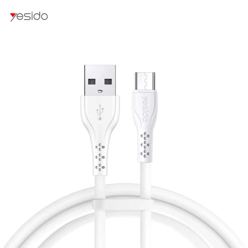 

Yesido Cheap 1M 2M Fast Data 2A 2.4A Usb To Micro Pvc Phone Charging Charger Cable Micro Cord Line Wire Micro charger Cable, Black, white