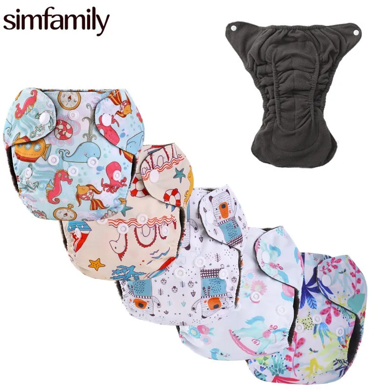 

simfamily newborn Washable pocket cloth diapers Reusable Cloth Diaper, Mixed digital printed pul