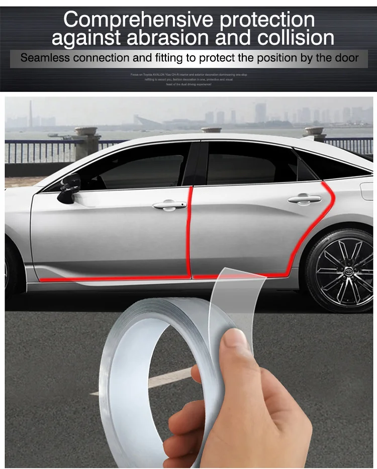 Clear Door Edge Protector Strip Anti Scratch Guard Protection Invisible