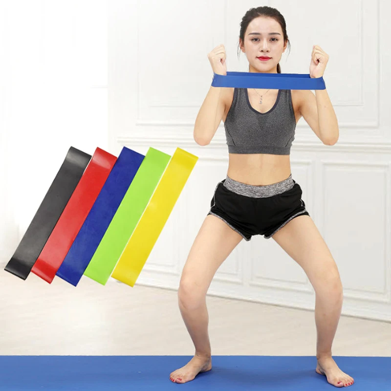 

A One 600mm*50mm Factory Wholesale Workout Yoga Hip Custom Logo Fitness Loop Latex Booty Mini Resistance Bands, Green/blue/yellow/red/black