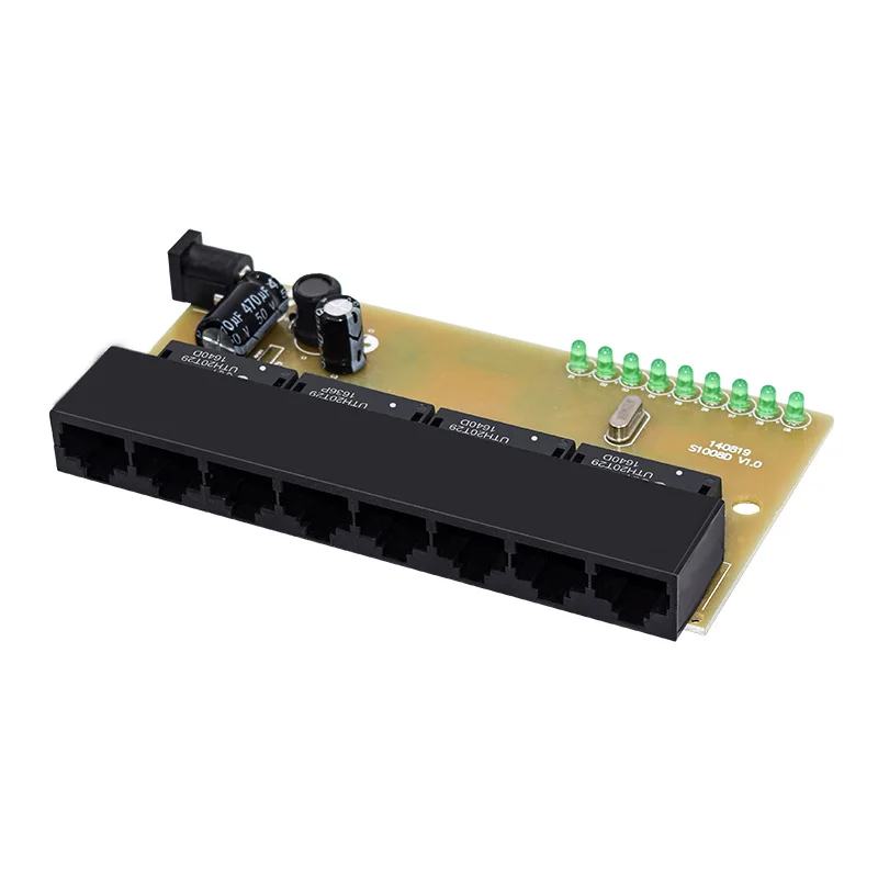 

Factory 8 Port 10/100Mbps Ethernet switch PCBA Card unmanaged Switch Board Network Lan Switch PCBA Module