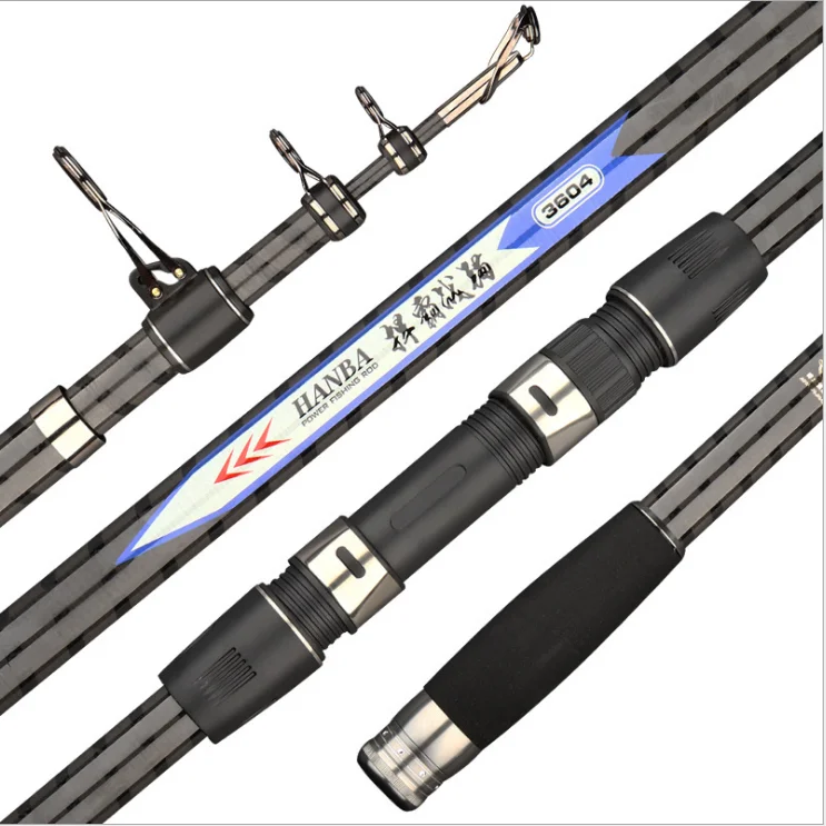 

Evercatch 3.6m 4.5m 5.4m FRP sea Carp Fishing Pole Telescoping Fishing Rod in stock 4 buyers, Black