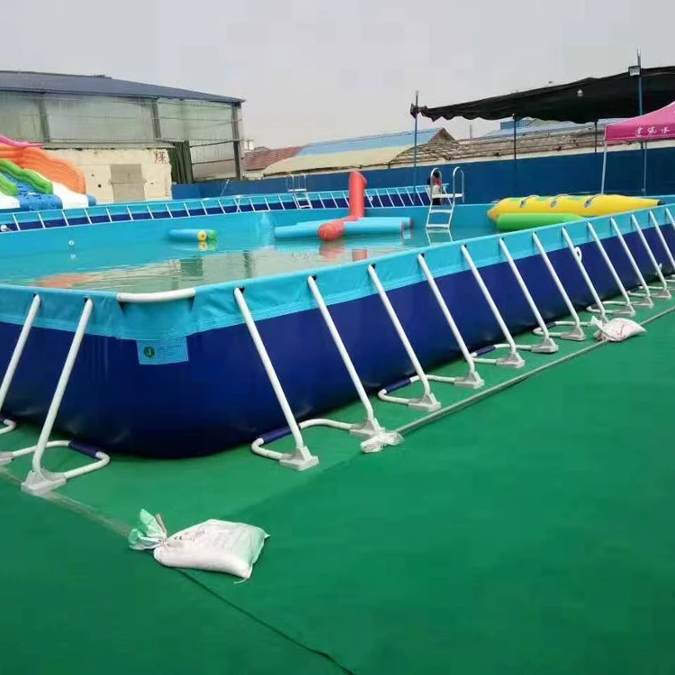 Large Outdoor Adult Plastic Inflatable Swimming Pool Kids Baby PVC Rectangular Inflatable Swimming Pool for Children