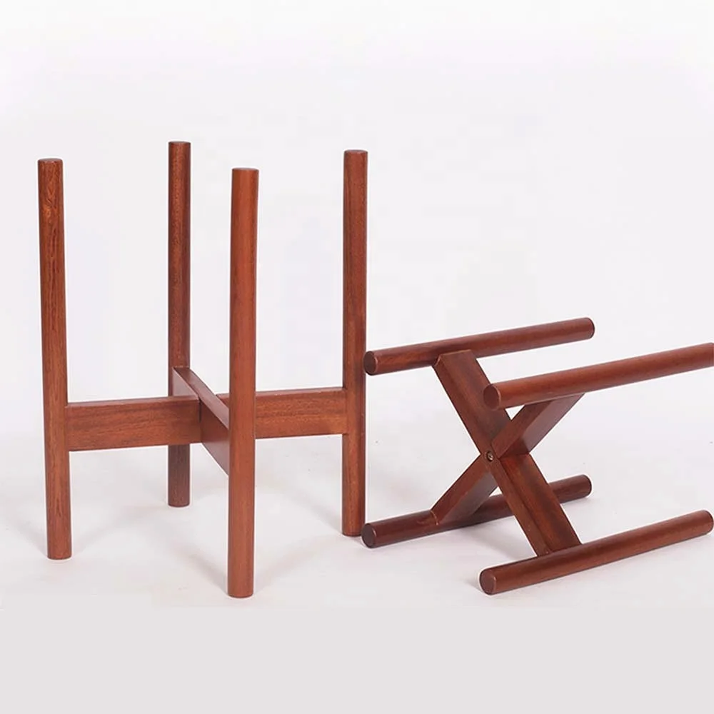 

Hot Sale Modern Wooden Plant Pot Stand for Indoor Decorative Plant Stand Flower Stand for Outdoor Garden, Brown, dark brown or customized
