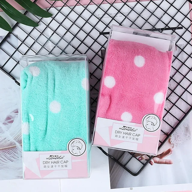 
Fast Dry Absorbent Wrapped Twist Microfiber Hair Drying Towel Salon Turban Towel Wrap 