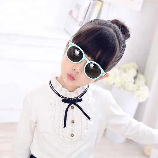 

New style 2021 kids arrowhead rice nail sunglasses fashion silicone polarized boys and girls sun shade glasses eyewear