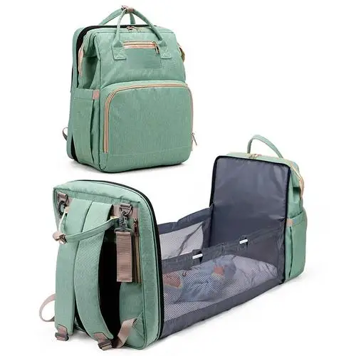 

Multifunctional Portable Diaper Bag Baby Travel Backpack Baby Bed Diaper Changing Table Pad For Mom Dad Baby Nappy Bag