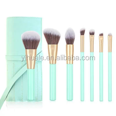 

New Arrival 7 pcs Beauty Makeup Brush Set Private label Cosmetics Tools makeup brush with PU bag