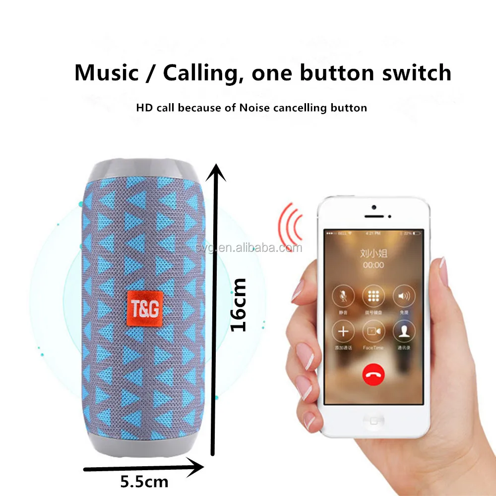 portable blue tooth speaker TG117 wireless speaker noise cancelling handfree loud speakers jb - ANKUX.COM