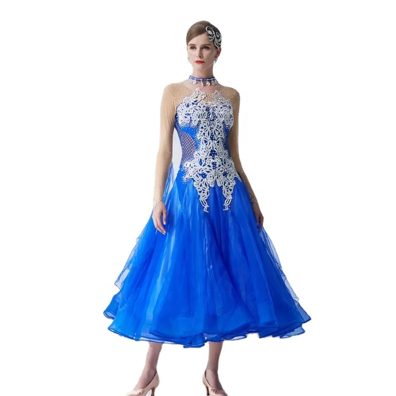 

B-18553 New designs high quality adult women professional international standard competition ballroom dance dress for sale, Customized