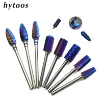 

HYTOOS Purple Tungsten Carbide Nail Drill Bit 3/32" Rotary Carbide Burr Manicure Bits Nail Drill Accessories Milling Cutters