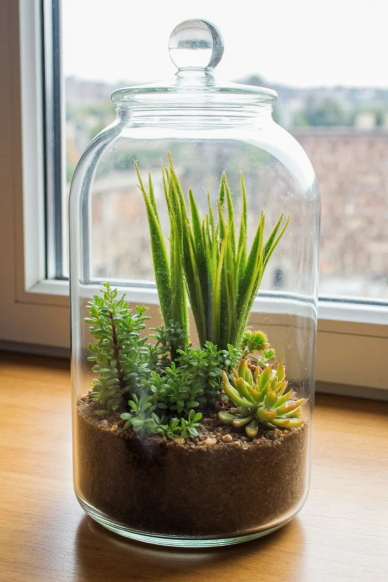 The EcoHaven Pro Terrarium: a large, modular glass unit with adjustable shelves and a built-in filtration system.