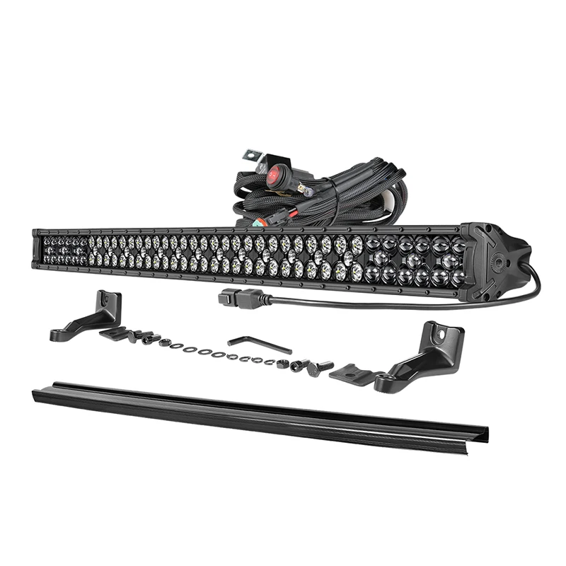 

X Series 285 Watts 44 Inch Flexible Multi Function Camping Led Light Bar With Light Bar Wiring Harness
