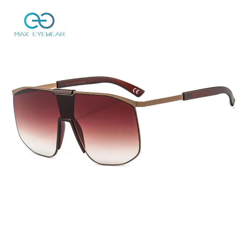 

JH20827 Newest Trendy Gradient Lens Sun Glasses 2020 Unisex Oversized One Piece Sunglasses