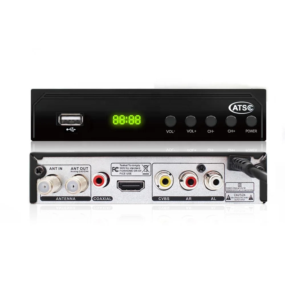 

New arrival decodificador FHD digital Tuner box F01S tv digital converter ATSC set top box
