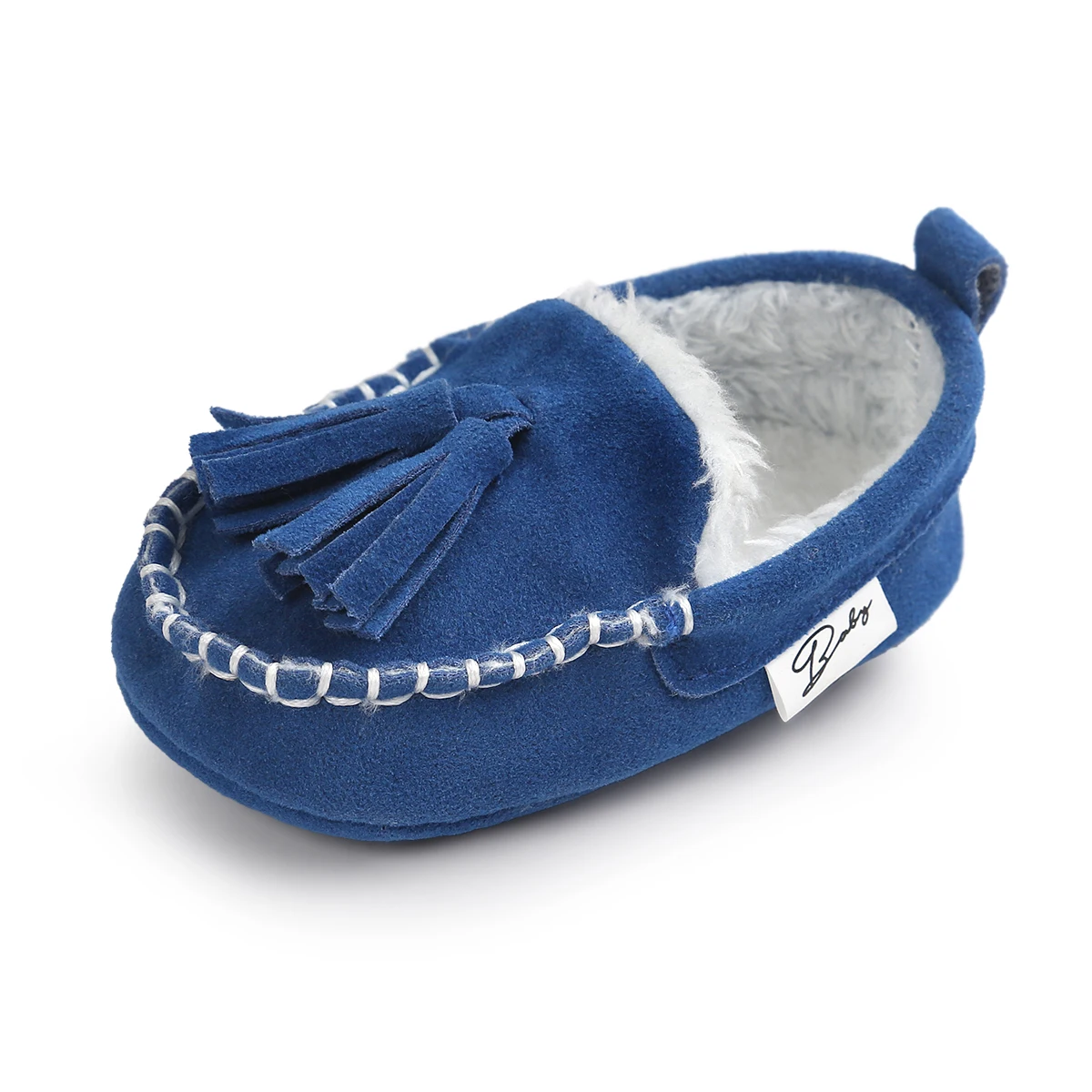 
New fashion Faux suede Tassel winter warm toddler Moccasins Baby shoes 