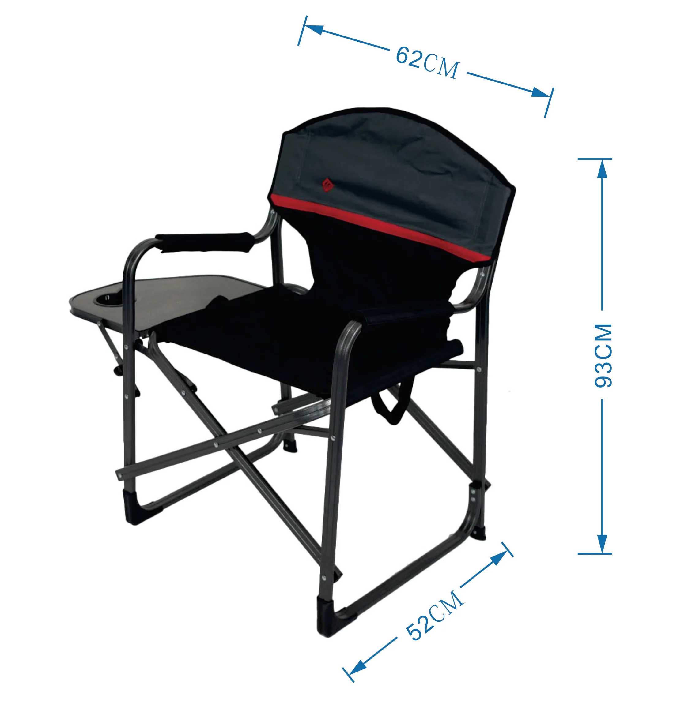 Oversize Aluminum Outdoor Portable Director Chair Lightweight Folding