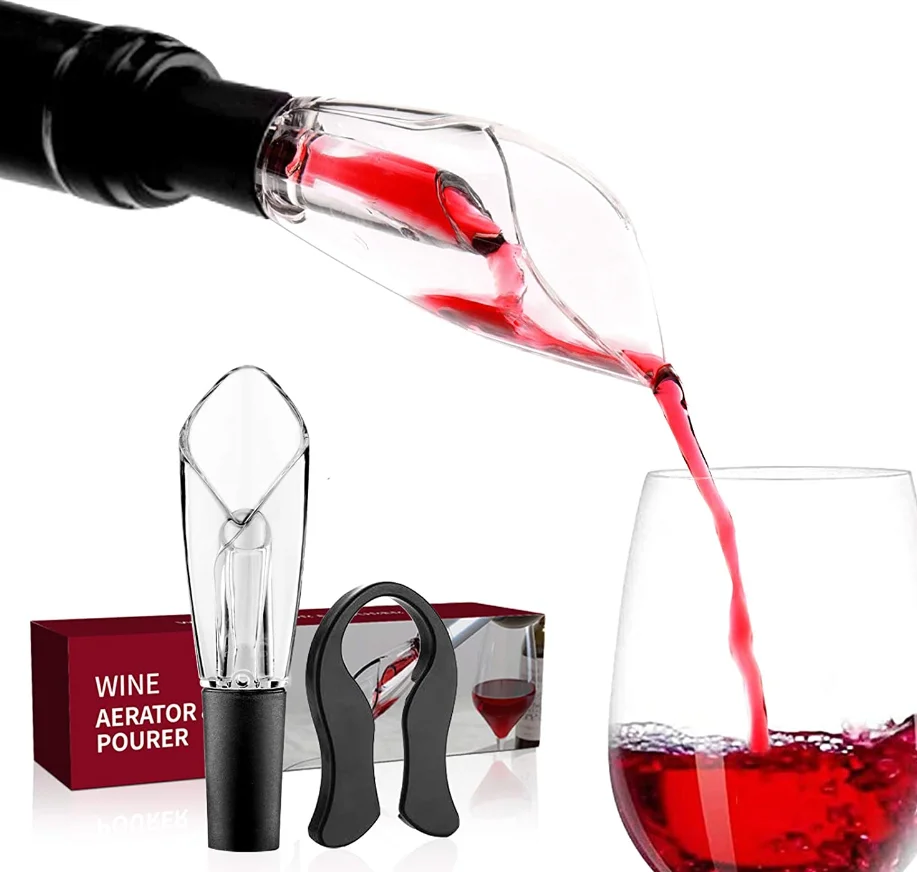 

Amazon best sellers Wholesale unique gift idea automatic wine bottle aerator pourers stopper for women men and wine enthusiasts, Natural color