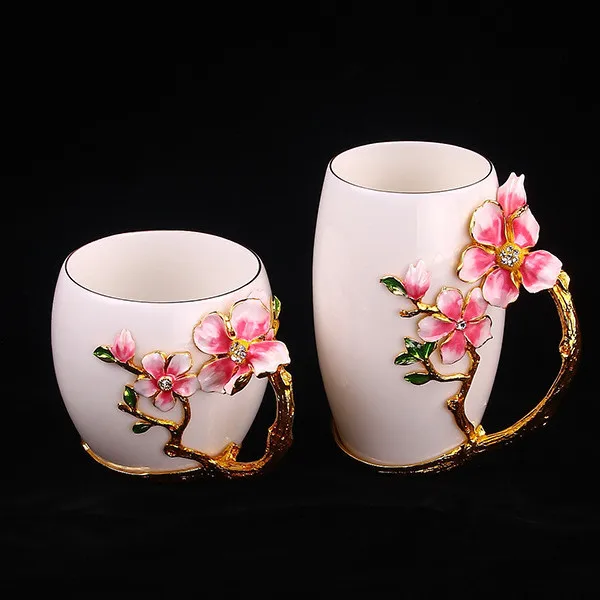 

Madou Creative Traditional Enamel Colored Water Cup Romance Ceramic Juice Tea Water Cup, As picture/customized