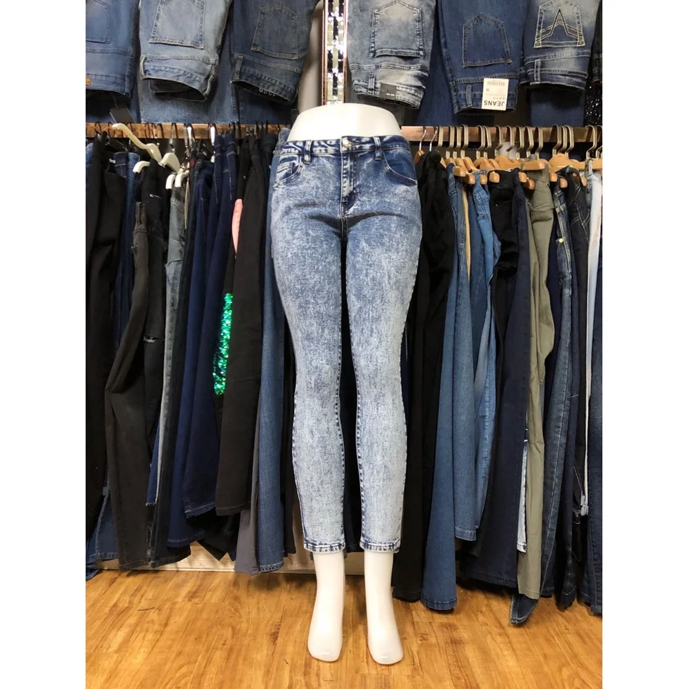 
GZY garment stock lots ladies skinny jeans clearance sale in bulk jeans ladies overruns 