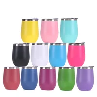 

Wholesale 12oz stainless steel 18/8 insulated double walled tumbler cups,wine tumbler with lid
