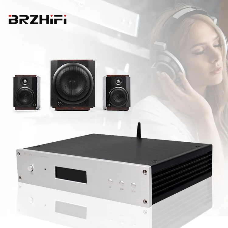 

BRZHIFI Factory DC200-2 ES9038pro Fully Balanced Decoder CSR8675 HIFI DAC Audio Optical Coaxial Input BT5.0 Home Theater DAC