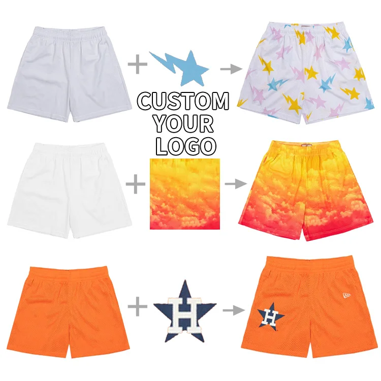 

Wholesale Elastic Waist Plus Size Mesh Shorts Sports Training Summer Jogger Men Sweat Shorts Custom Quick Dry Gym Men Shorts