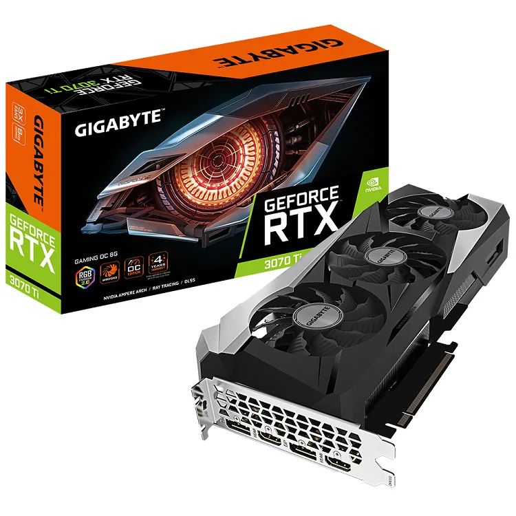 

Gigabyte GeForce 3070 Ti Gaming OC 8G 1830Mhz Graphics Card GPU RTX 3070Ti Gigabyte