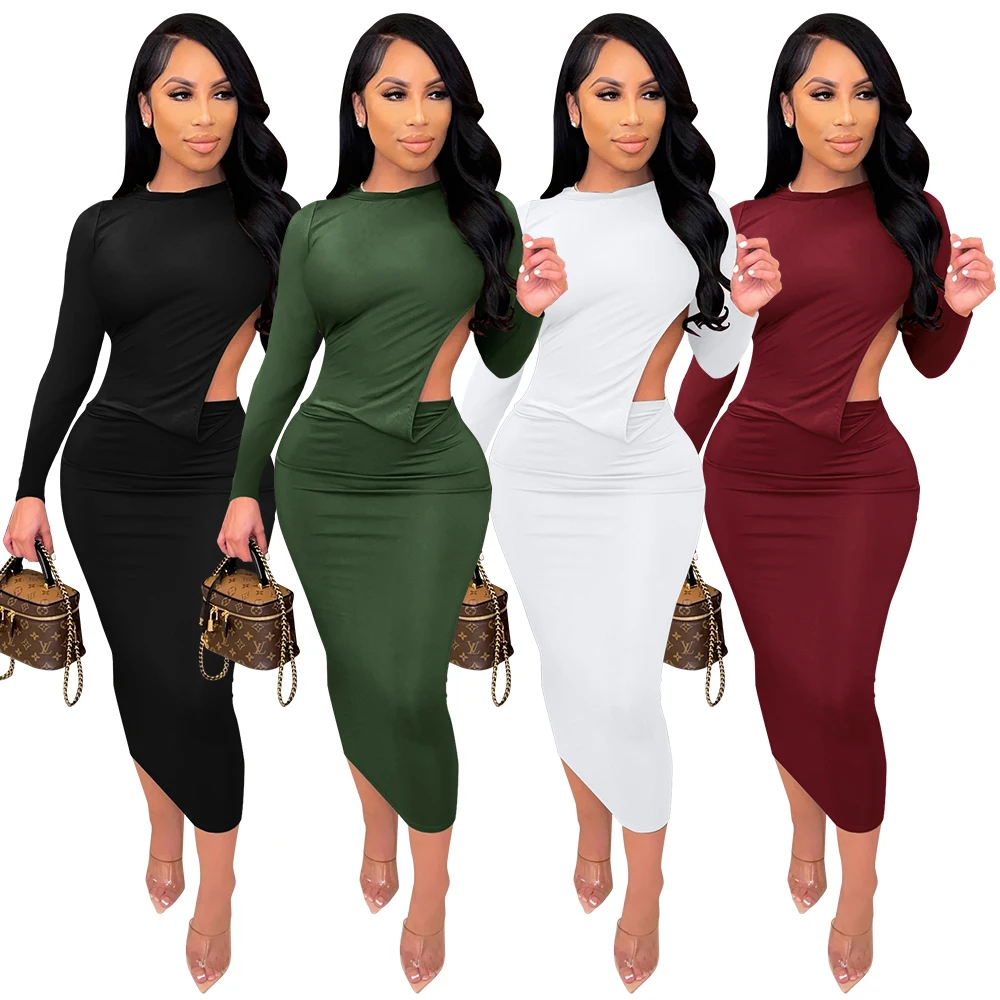 

midi sexy club long sleeve dresses women women blackless bodycon fall dresses long sleeve