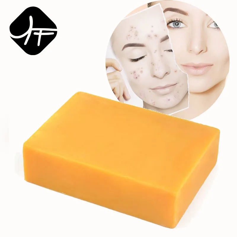 

Customized Wholesale Handmade Natural Acne Skin Lightening Bath Organic Toilet Soap Ginger Body Care Face Soap Bar, Yellow