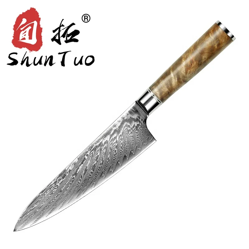 

custom professional logo safe premium blue handel vg 10 stainless steel knives kitchen knife, Customized color